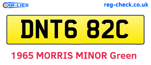 DNT682C are the vehicle registration plates.