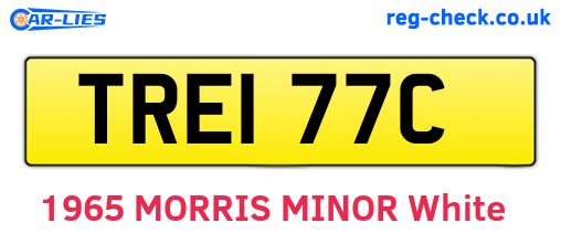 TRE177C are the vehicle registration plates.