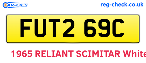 FUT269C are the vehicle registration plates.