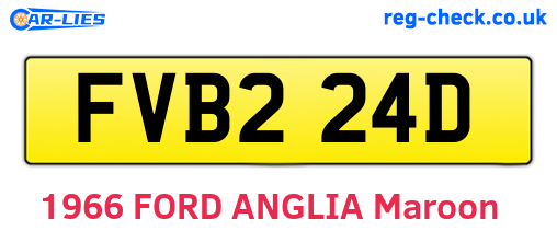 FVB224D are the vehicle registration plates.