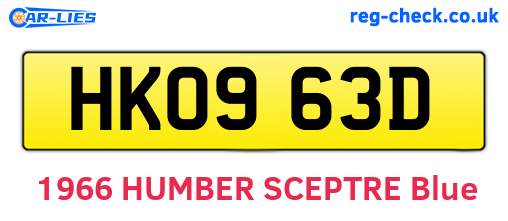HKO963D are the vehicle registration plates.