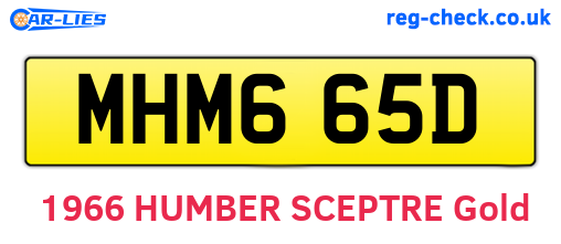 MHM665D are the vehicle registration plates.