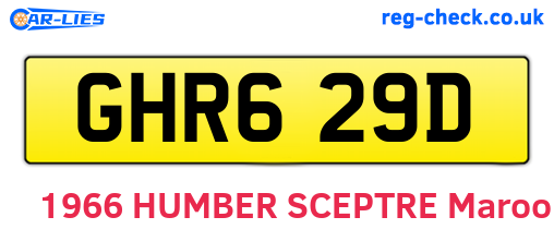 GHR629D are the vehicle registration plates.