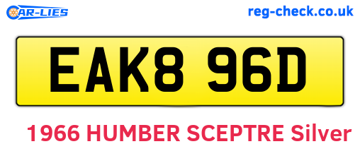 EAK896D are the vehicle registration plates.