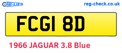 FCG18D are the vehicle registration plates.