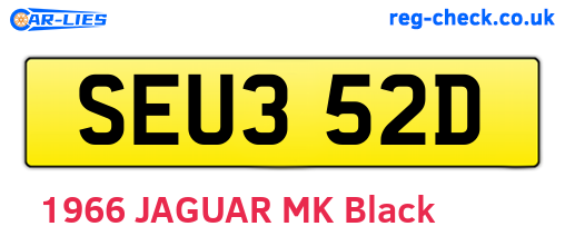SEU352D are the vehicle registration plates.
