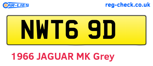 NWT69D are the vehicle registration plates.