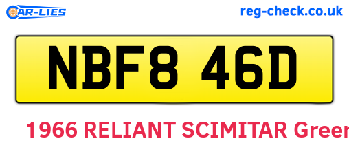 NBF846D are the vehicle registration plates.