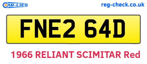 FNE264D are the vehicle registration plates.