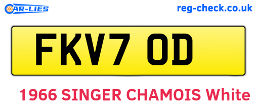 FKV70D are the vehicle registration plates.