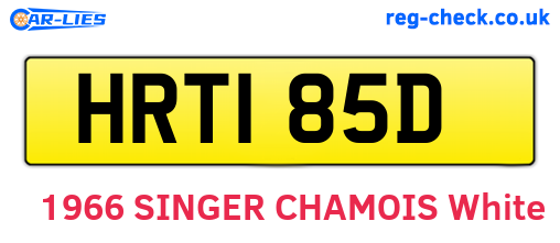 HRT185D are the vehicle registration plates.