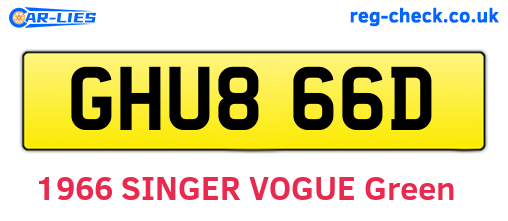 GHU866D are the vehicle registration plates.