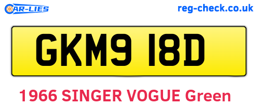 GKM918D are the vehicle registration plates.