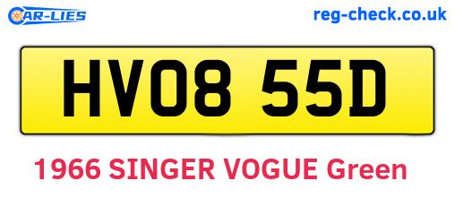 HVO855D are the vehicle registration plates.