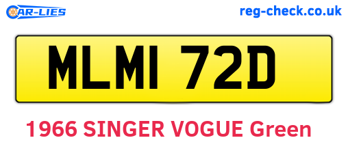 MLM172D are the vehicle registration plates.