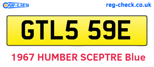 GTL559E are the vehicle registration plates.