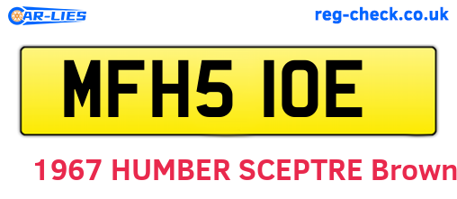 MFH510E are the vehicle registration plates.