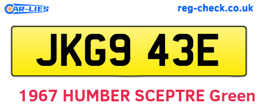 JKG943E are the vehicle registration plates.