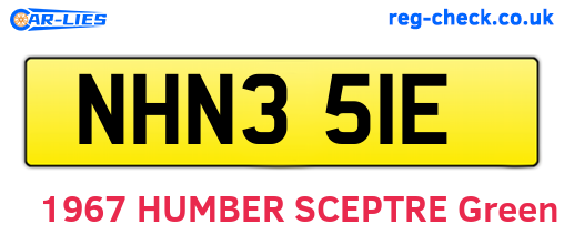 NHN351E are the vehicle registration plates.