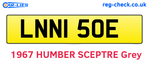 LNN150E are the vehicle registration plates.