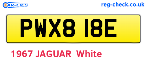 PWX818E are the vehicle registration plates.