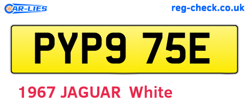 PYP975E are the vehicle registration plates.