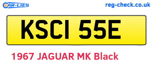 KSC155E are the vehicle registration plates.