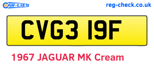 CVG319F are the vehicle registration plates.