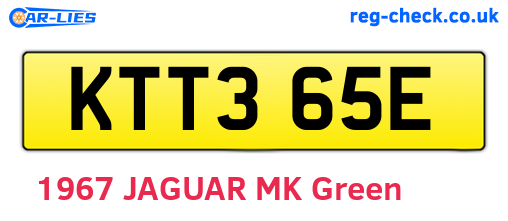 KTT365E are the vehicle registration plates.