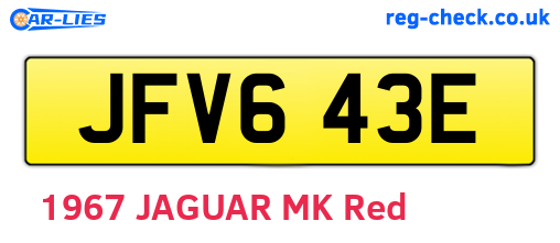 JFV643E are the vehicle registration plates.