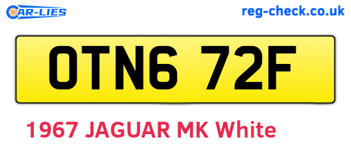 OTN672F are the vehicle registration plates.