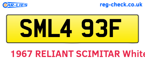 SML493F are the vehicle registration plates.