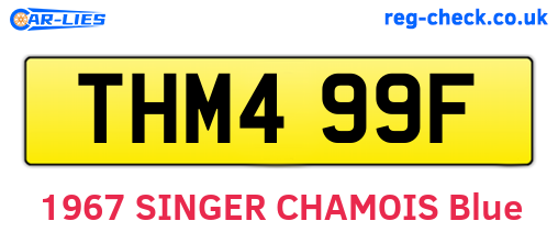 THM499F are the vehicle registration plates.