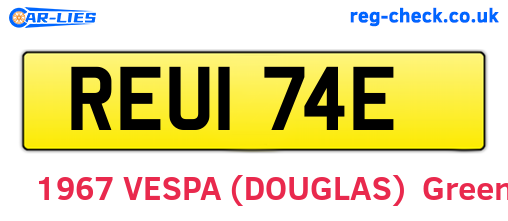 REU174E are the vehicle registration plates.