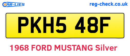 PKH548F are the vehicle registration plates.