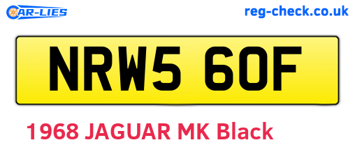 NRW560F are the vehicle registration plates.