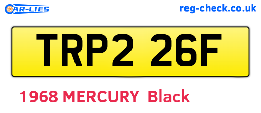 TRP226F are the vehicle registration plates.
