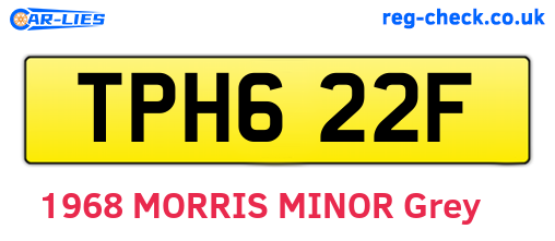 TPH622F are the vehicle registration plates.