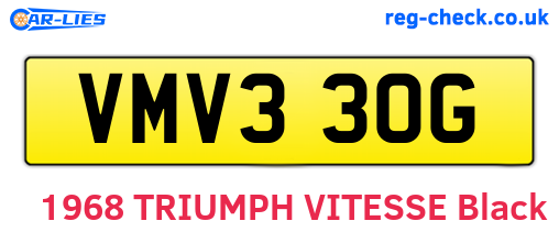 VMV330G are the vehicle registration plates.
