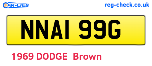 NNA199G are the vehicle registration plates.