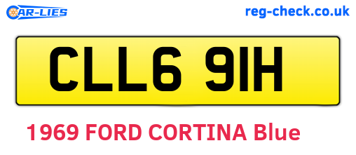 CLL691H are the vehicle registration plates.