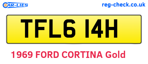 TFL614H are the vehicle registration plates.