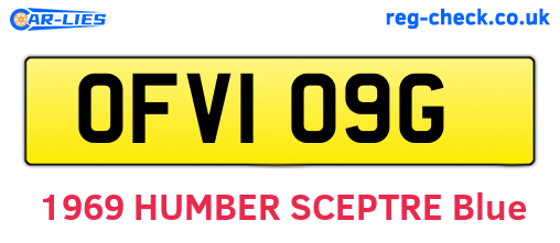 OFV109G are the vehicle registration plates.