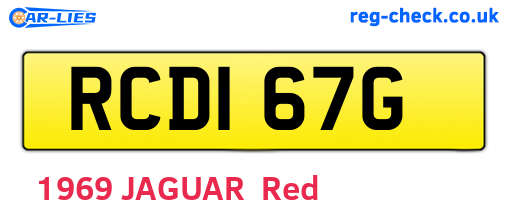 RCD167G are the vehicle registration plates.