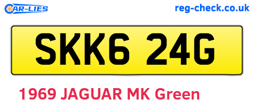 SKK624G are the vehicle registration plates.