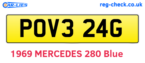 POV324G are the vehicle registration plates.