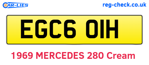 EGC601H are the vehicle registration plates.