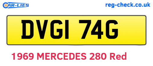 DVG174G are the vehicle registration plates.