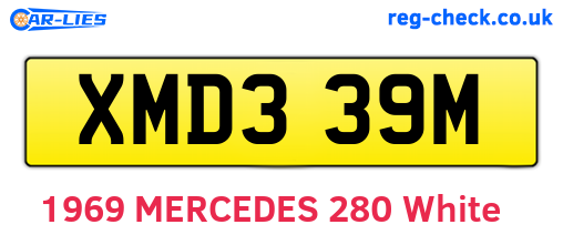 XMD339M are the vehicle registration plates.