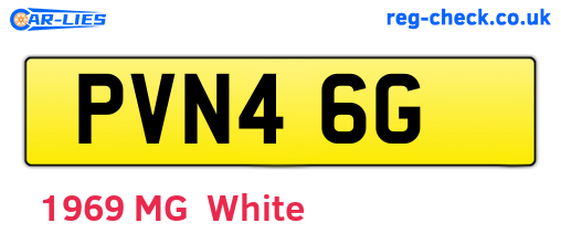 PVN46G are the vehicle registration plates.